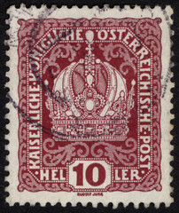 Postage stamps of the Austria. Stamp printed in the Austria. Stamp printed by Austria.