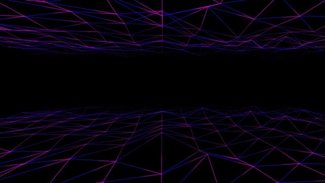Wireframe tunnel  animation