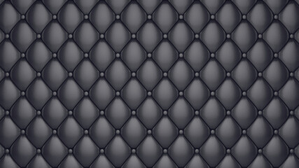 Black leather upholstery background, high resolution illustration