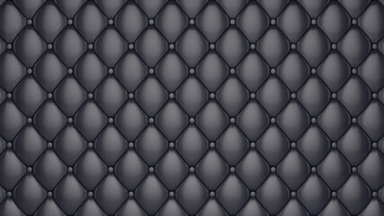 Black leather upholstery background, high resolution illustration