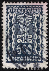 Postage stamps of the Austria. Stamp printed in the Austria. Stamp printed by Austria.