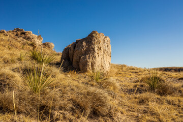 Late Fall Coloradoan Landscape. Pawnee National Grasslands in Northeastern Colorado, USA