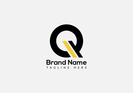 Abstract Q letter modern initial lettermarks logo design