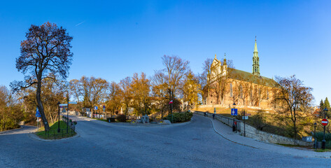 Sandomierz Cathedral in the Fall