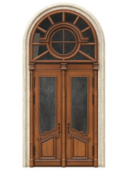 Entrance classic doors for the house