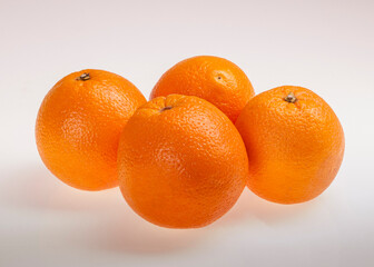Oranges isolated on white background.