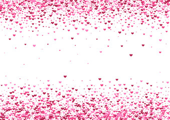 Purple Element Heart Frame. Pink Small Backdrop. Rose Confetti Transparent. Red Ornament Texture. Bright Wallpaper.