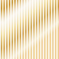 Fototapeta premium Gold glittering seamless lines pattern on white background.Vector Retro festive background with golden stripes for holiday greeting card.Vector illustration