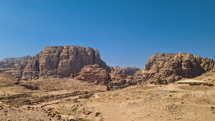Petra, Jordan, Lost City, Seven Wonders of the World, Red Rose City, UNESCO World Heritage,...