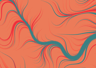 Fototapeta premium Abstract Perlin Noise Geometric Pattern generative computational art illustration