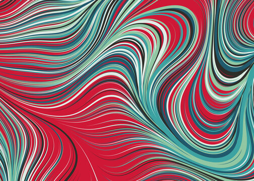 Abstract Perlin Noise Geometric Pattern generative computational art illustration