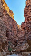 Fototapeta premium Petra, Jordan, Lost City, Seven Wonders of the World, Red Rose City, UNESCO World Heritage, new7wonders