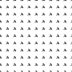Square seamless background pattern from geometric shapes. The pattern is evenly filled with big black Christmas deers. Vector illustration on white background