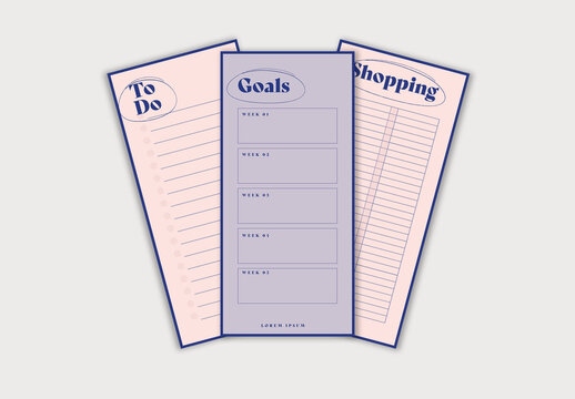 Simple Planner Layout Set