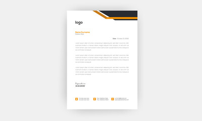 Business style letter head templates.
