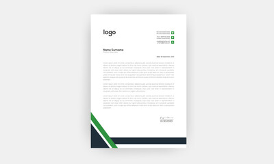 Business style letter head templates.