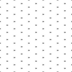 Square seamless background pattern from geometric shapes. The pattern is evenly filled with small black around the clock symbols. Vector illustration on white background