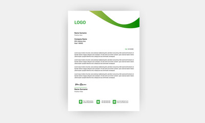 Business style letter head templates.