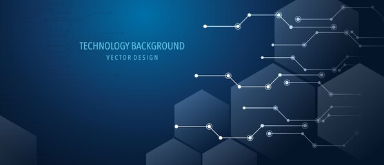 Abstract technology circuit board background, Vector design - 473843096
