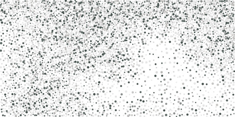 Silver glitter confetti. Light background. White abstract texture. Vector abstract graphic design. New Year Christmas. Silver glitter background. Vector elegant invitation template.