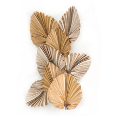 wall panel made of dry palm leaves