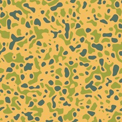 Seamless abstract non print resembling strange colored animal skin surface pattern design for print. High quality illustration. Psychedelic repeat minimal dot swatch for apparel, textile or background