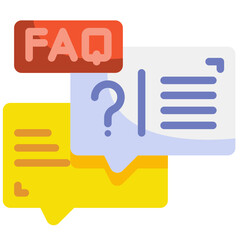 faq flat icon