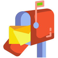 mailbox flat icon