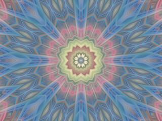 Fototapeta na wymiar Kaleidoscope, digital abstract design
