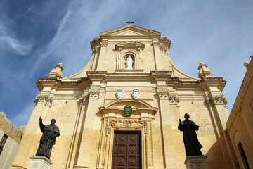Fototapeta na wymiar Cathedral of the Assumption, Victoria, Gozo, Malta 