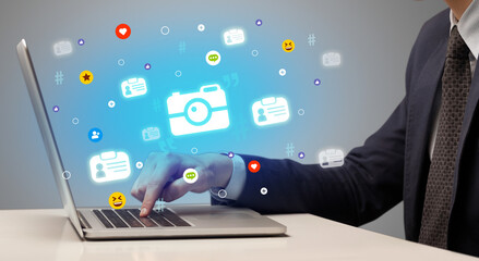 Hand surfing on the social media