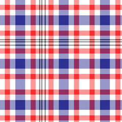 Colorful tartan plaid pattern. Multicolor check plaid in blue, green and purple for fabric and textile design.