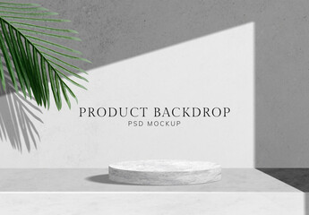Botanical Product Backdrop Mockup