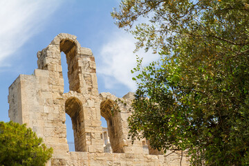 Partenon o Parthenon en la ciudad de Atenas, en el pais de Grecia