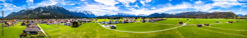 Wall mural landscape at kruen near wallgau - bavaria