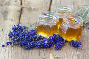 honey and lavender flowers