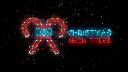 Christmas Neon Titles