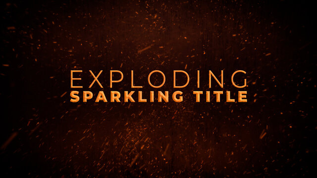 Exploding Sparkling Title