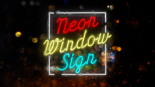 Neon Window Sign Titles