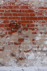 Old brick wall. Brick wall background and texture.