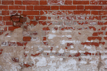 Old brick wall. Brick wall background and texture.