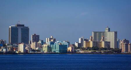 Naklejka premium Havana, Cuba, February 2012, view of Havana across the bay