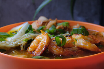 Korean Kimchi Shrimp Ramen