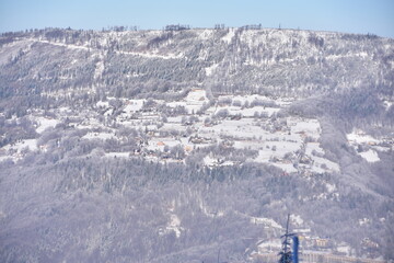 Szczyrk, Beskidy, góra Skrzyczne, zima, śnieg, mróz, © Albin Marciniak
