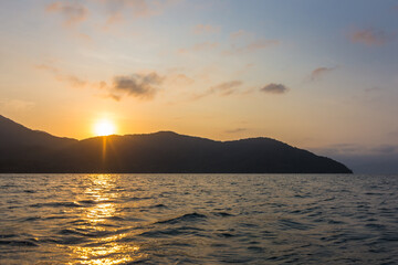 Beautiful sunset seen at Ilha Grande - Ilha Grande, Angra dos Reis, Brazil