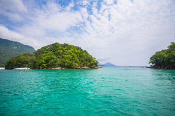 View of the beautiful Blue Lagoon (Lagoa Azul) at Ilha Grande - Ilha Grande, Angra dos Reis, Brazil