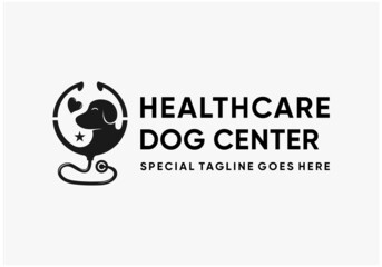 healthcare dog center logo inspirations