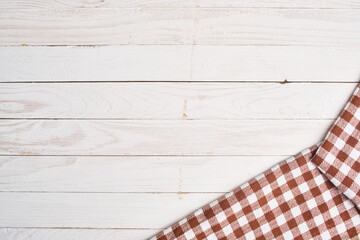 plaid tablecloth wooden texture kitchen decoration design
