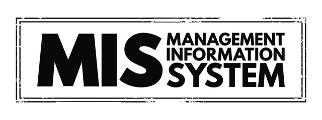MIS - Management Information System acronym, business concept background © dizain