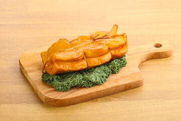 Smoked squid appetizer snack isolated